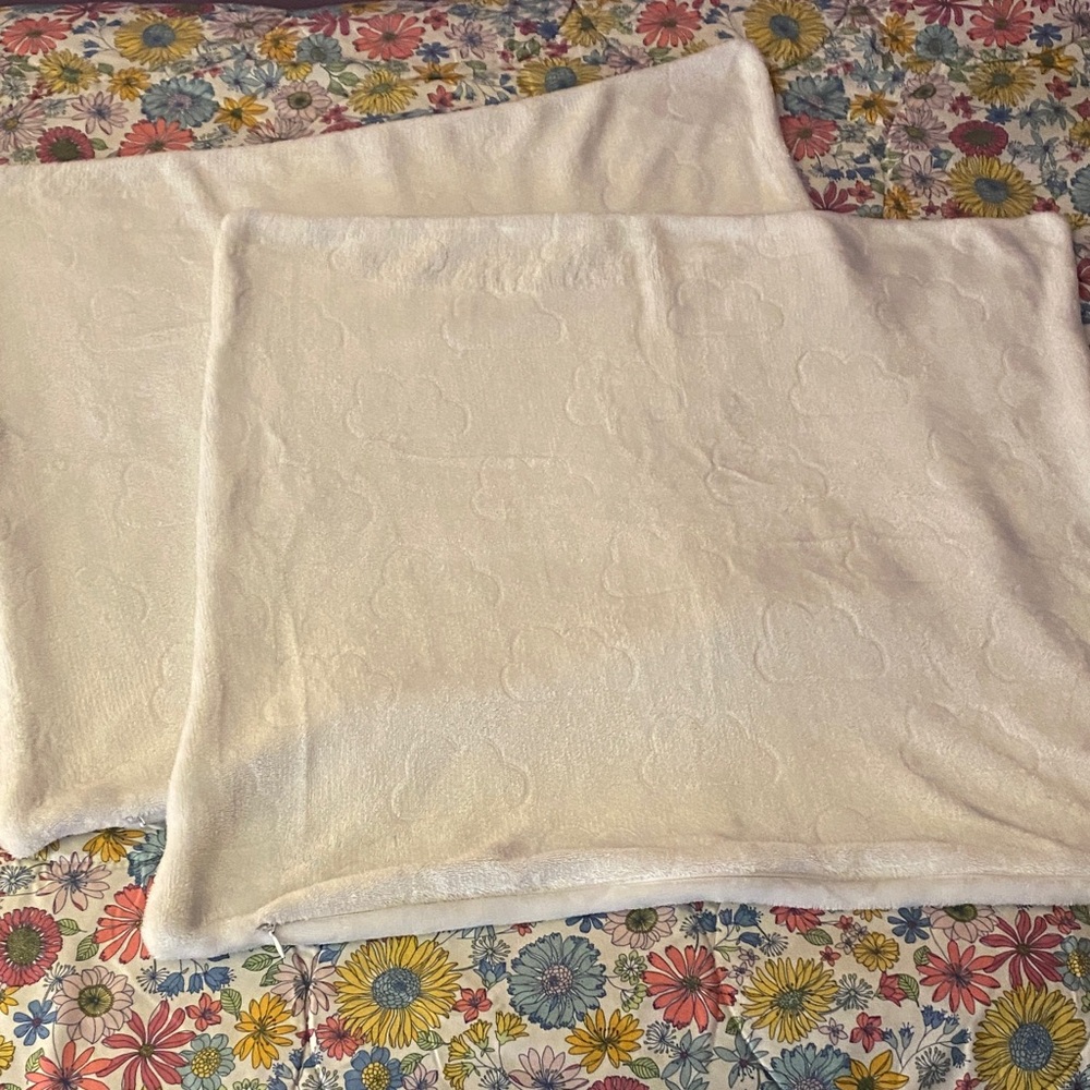 Macy’s Cloud Company Set of Two Fleece Embossed Euro Shams